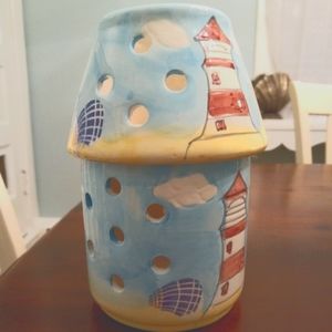 NWOT Coastal Beach candle holder